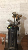 Golf bag golf clubs