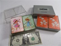 (2) Vintage Playing Card Sets Complete