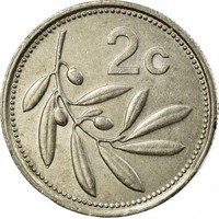 Malta 2 cents, 1991
