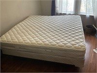 King Size box, spring, Mattress, and frame