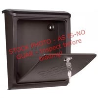 A.M. Steel Locking Wall Mailbox, Rubbed Bronze