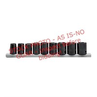 Husky 1/2in Drive Standard Impact Socket Set, 6 pt