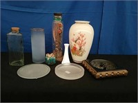 Box Vases, Candle Holders, Ash Tray