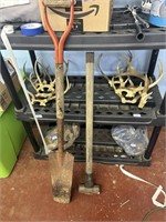 1 shovel 1 sledge hammer