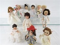 BOX OF 11 ASSORTED 8 IN. DOLLS AS FOUND: