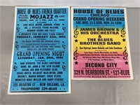 1994 & 1996 House Of Blues Concert Posters