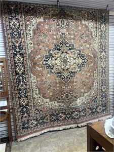Hand Knotted 6' X 9' Wool Area Rug