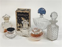 Vintage Guerlain Perfume Bottles, Box, Baccarat