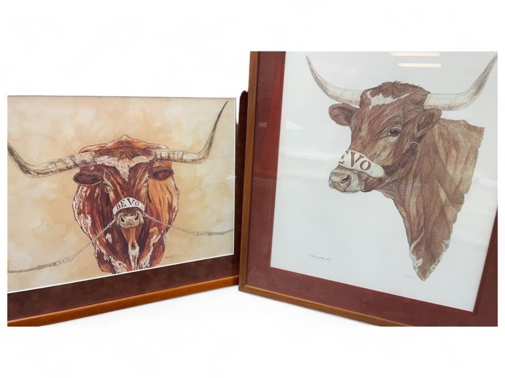 2 CATHY MUNSON MCNIEL, TEXAS LONGHORN PRINTS