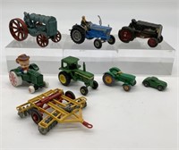 8 Farm Toys-Matchbox, Corgi, others