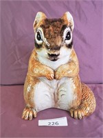 Large 10" Unmarked Ceramic Squirrel