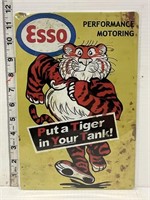 Metal sign- Esso