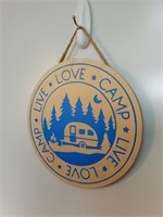 Live - Love - Camp Wood Sign