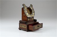 Early 19th C Regency rosewood pocket watch stand