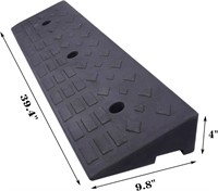 2 Pack 4' Rise Rubber Curb Ramp (4 H)