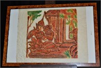 Thai Silkscreen Print On Parchment