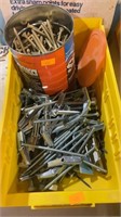 Toggle bolts and exterior screws