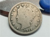 OF) better date 1912 D Liberty V nickel