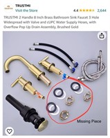 TRUSTMI 8 Inch Brass Bathroom Sink Faucet