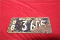 1950 Idaho License Plate