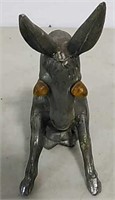 Chrome novelty donkey hood ornament