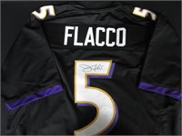 Joe Flacco Signed Black Ravens Jersey JSA COA