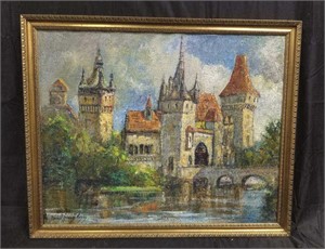 Signed & framed oil painting on canvas