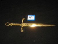Istanbul Brass Sword Letter Opener
