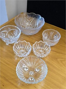 Lot of Assorted Small Glass Bowls