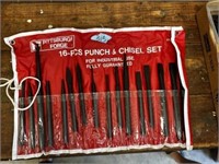 Pittsburgh Forge 16 pc. Punch & chisel set
