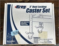 Kreg 3" Dual locking caster set