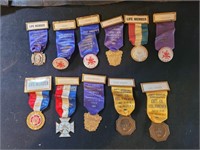 19660s firfighter medals ribbons from conventions