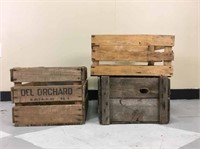 A set of old crates