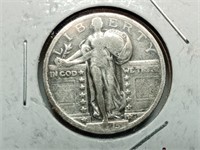 OF) 1923 standing liberty silver quarter