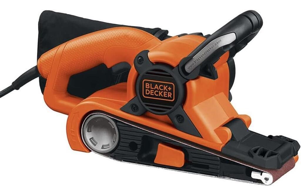 BLACK+DECKER BELT SANDER WITH DUST BAG, 7-AMP,