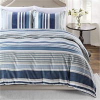 *Striped Queen Size Bed Set*