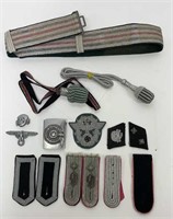 Lot of 15 German WWII Military Dress Accessories