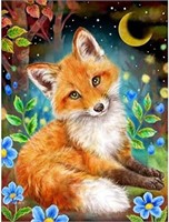 AIRDEA Fox Diamond Painting Kit 11.8x15.7 inch