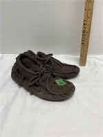 Fringed moccasins- size 8