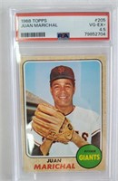 1968 Topps #205, Juan Marichal (VG-EX+, 4.5)