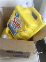 Sun Oxi laundry detergent box of 2x250oz jugs