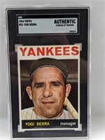 1964 Topps Yogi Berra #21 SGC AU Trimmed