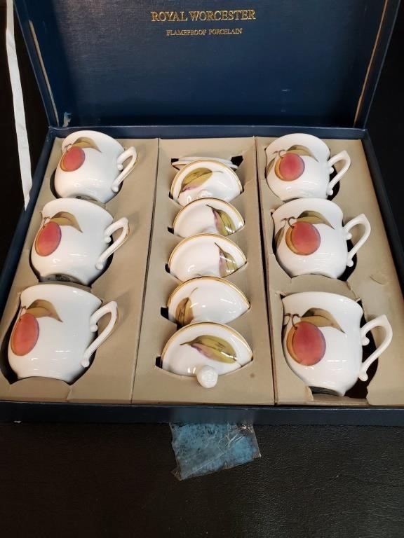 Royal Wocester Porcelain Chocolate Cups