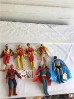 7 FIGURES, BATMAN, SUPERMAN & SPIDERMAN