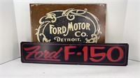 (2) MAN CAVE FORD SIGNS
