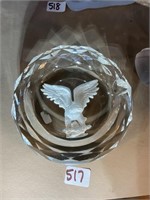 Crystal Eagle Ashtray Faceted