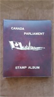 Vtg Canada Parliament Stamp Album -see details
