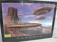 Lighted Roswell UFO Sample Display Print