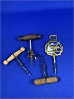 4 Vintage Corkscrews