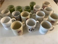 Assorted  coffee mugs